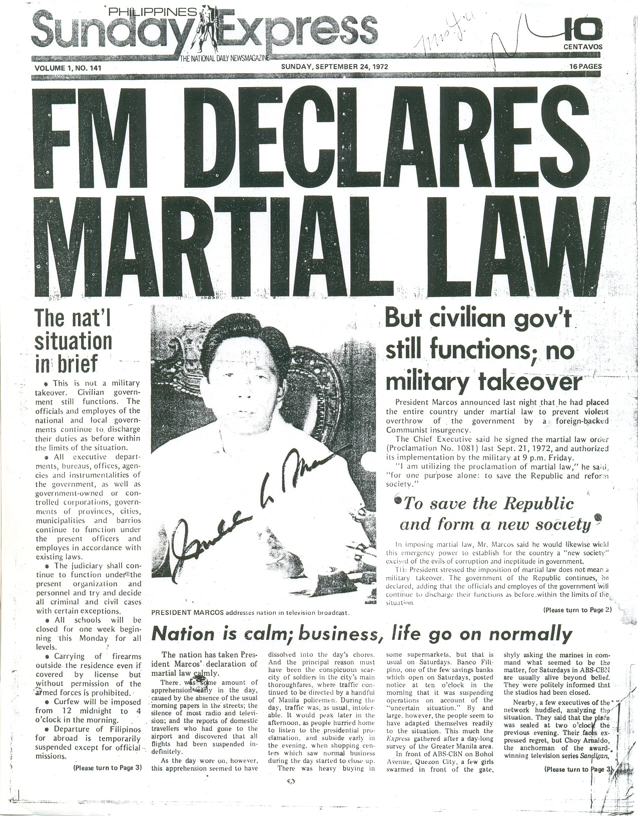 martial law philippines marcos essay